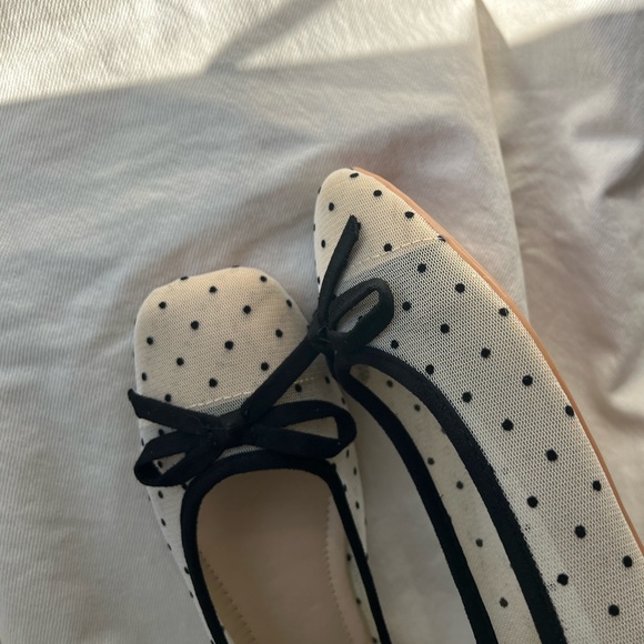 Mesh Polka Dot Flats - Picture 5 of 6